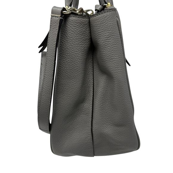 KATE SPADE Mulberry Street Gray Pebbled Leather Classic Handbag Purse READ - Picture 15 of 16